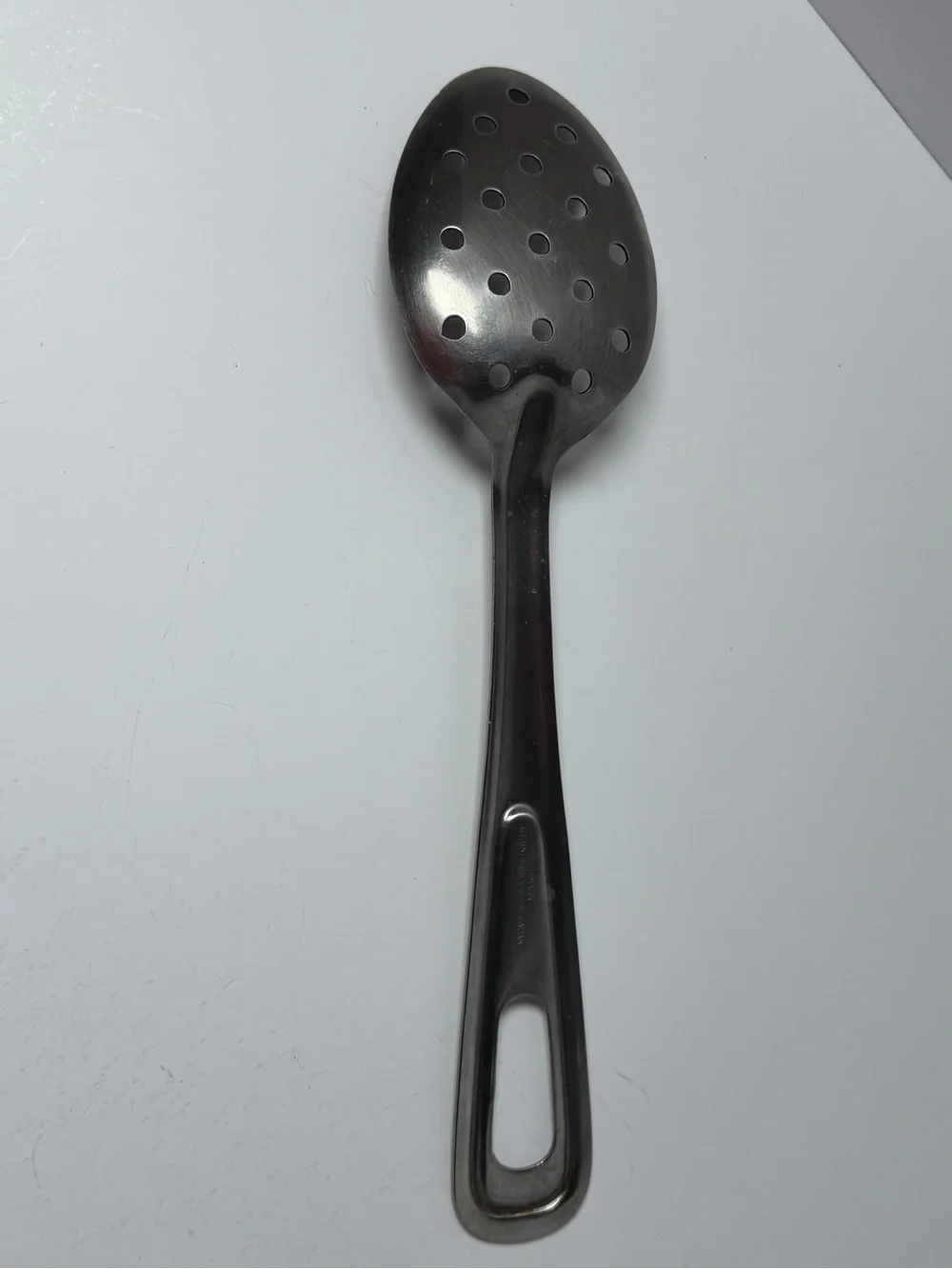 Himark Stainless Steel Perforated Basting Spoon Japan Teardrop Handle 11
